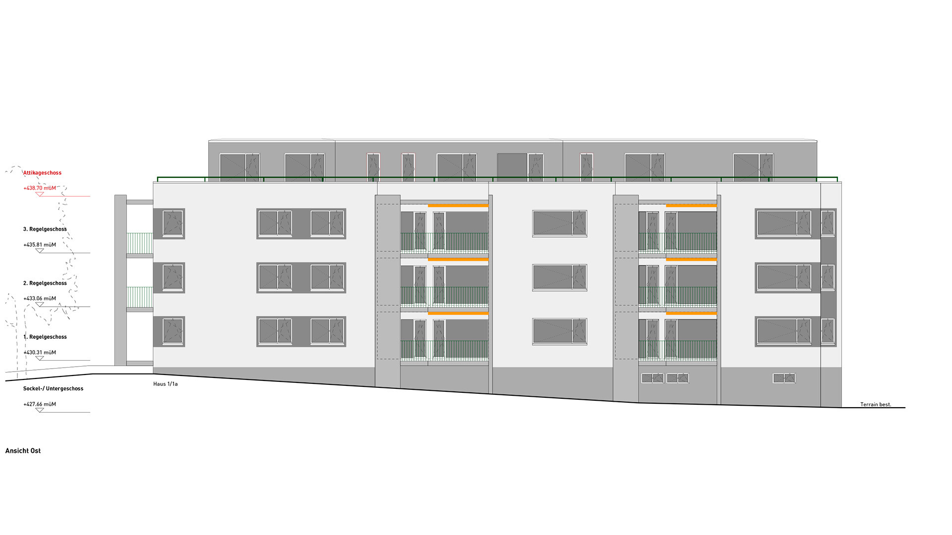 Kostenschätzung und Begleitung TU-Submission bei Neubau Mehrfamilienhäuser in Goldach