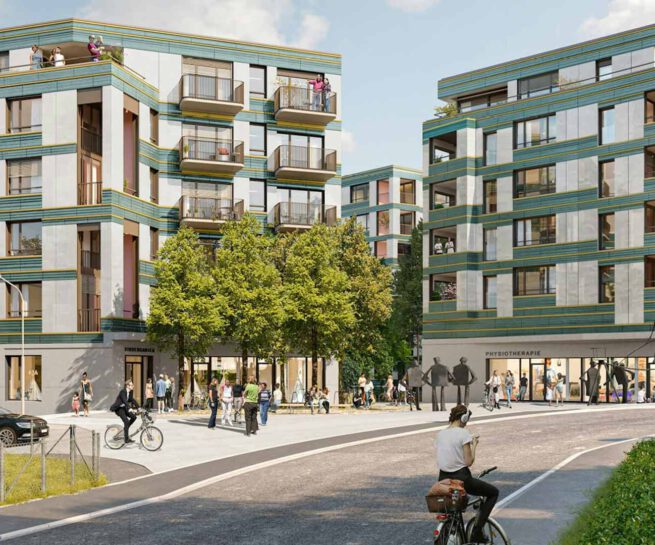 Zürich, Wydäckerring Areal, Neubau Mehrfamilienhäuser