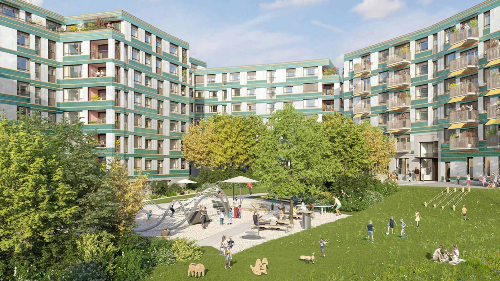 Zürich, Wydäckerring Areal, Neubau Mehrfamilienhäuser